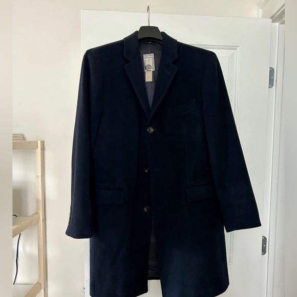 J. Crew Ludlow topcoat in wool-cashmere Navy 42/S. Never worn!